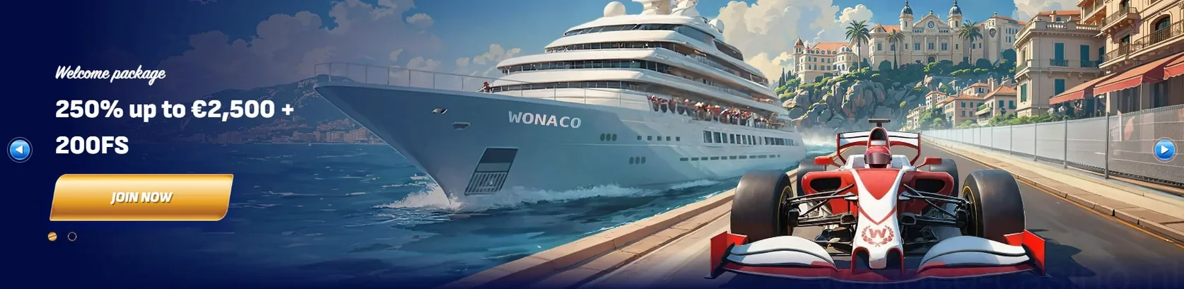 Wonaco Casino Welkomstbonus